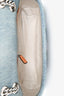 Gucci Blue Denim Crystal Embellished Small GG Marmont Shoulder Bag