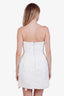 Zimmermann White Tama Filigree-embellished Strapless Mini Dress Size 1