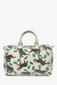 Gucci Beige/Green Canvas 'Unicef' Elephant Graphic GG Boston Bag