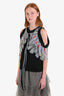 Peter Pilotto Black Embroidered Sleeveless Top Size 2