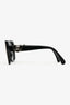 Pre-loved Chanel™ Black Acrylic CC Heart Sunglasses