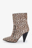 Stuart Weitzman Leopard Print Pony Hair Ankle Boots Size 9