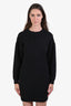 Vanessa Bruno Black Wool Cotton Long Sleeve Hyacinthe Dress Size S
