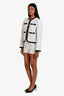 Maje Black/White Tweed 'Marl' Jacket Size 36 + Shorts Size 36 Sets