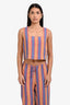 Rails Orange/Blue Linen Striped Tank Top Pants Set Size XS
