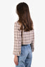Miu Miu 2023 Brown/Beige Tweed Cropped Jacket Size 38