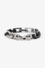 Louis Vuitton Stainless Steel Black Monogram Chain Bracelet