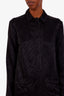 Off-White Black Logo Button Up Dress Size 38
