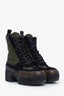 Louis Vuitton Green/Monogram Platform Boots Size 37