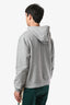 Jacquemus Grey Cotton 'Le Sweatshirt' Logo Hoodie Size M Mens