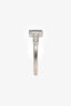 Tiffany & Co. 18K White Gold Diamond T-Wire Ring Size 4.75