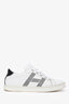 Hermès White/Black Leather 'Avantage' Sneakers Size 36.5