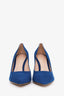 Gianvito Rossi Blue Suede Pointed Toe Pumps Size 39