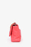 Pre-loved Chanel™ 2020 Dark Pink Lambskin Leather Large 19 Flap Bag