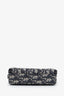 Christian Dior Navy Oblique Jacquard Zippered Crossbody Bag