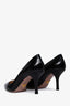 Prada Black Leather Pointed Toe Pumps Size 37