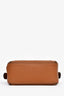 Loewe Brown Leather Nano Puzzle Crossbody Bag with Chain