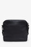 Prada Black Pebbled Leather Double Zip Square Crossbody Bag