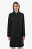 Burberry Prorsum Black Midi Trench Jacket Size 4 US