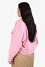 Frame Pink Denim 'Heart' Jacket Size L