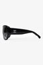 Pre-loved Chanel™ Black Acrylic Logo CC Sunglasses