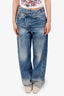 R13 Blue Denim Criss-Cross Jeans Size 27