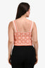 Maje Orange Crochet Floral Tank Top Size 3