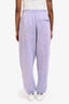 T by Alexander Wang Purple Logo Sweat Pants Size S