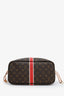 Louis Vuitton Monogram Custom 'S1' MM Neverfull Bag With Pouch