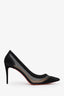 Christian Louboutin Black Suede Mesh Heels Size 38