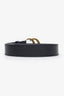 Gucci Black Leather GG Marmont Belt