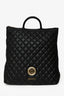 Love Moschino Black Quilted Backpack