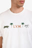 Louis Vuitton x The Darjeeling Limited 2026 White Logo Animal Embroidered Short Sleeve T-Shirt Size L Men