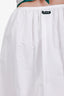 Miu Miu 2026 White Poplin Eyelet Mini Skirt Size 36