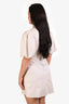 Frame Cream Cotton Tie Neck Dress Size M
