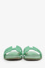 Hermès Vert Pomme Epsom Calfskin Leather Oran Sandals Size 37.5