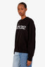 Versace Black Cotton Crew Neck Sweater Size L
