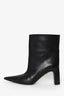 Balenciaga Black Lambskin Leather Blade 36 Booties Size 39