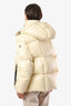 Moncler Cream Down Parana Giubotto Puffer Jacket Size 4
