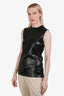 Givenchy Black Satin Sleeveless Top Size 38