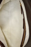 Fabrique Brown Nubuck Leather 'Rialto' Double Flap Handbag
