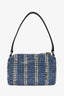 Alexander Wang Blue Small Heiress Crystal Mesh Pouch