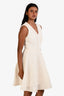 Maje Cream Crochet Sleeveless Dress Midi Skirt Size 1