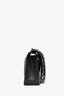 Pre-loved Chanel™ 2021+ Black Caviar Leather CC Classic Medium Double Flap SHW