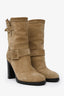 Jimmy Choo Brown Suede Heeled Boots Size 37.5