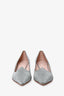 Roger Vivier Escarpins à bout pointu et talons kitten argentés à paillettes Pointure 39
