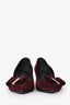 Roger Vivier Burgundy Suede Bow Kitten Heels Size 39