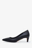 Stuart Weitzman Black Leather Pointed Toe Heels Size 7.5
