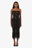 V. Chapman Black Lace 'Capulet' Midi Dress Size 00