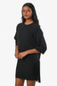 Stella McCartney Black Fringe Detail Layered Dress Size 36
